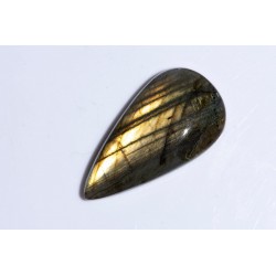 Лабрадорит 58.6ct капка кабошон