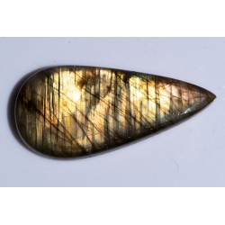 Labradorite 44.3ct teardrop cabochon