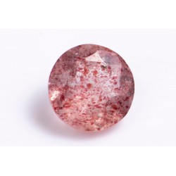 Strawberry quartz 1.62ct 7.8mm round cut