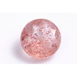 Strawberry quartz 1.69ct 7.6mm round cut