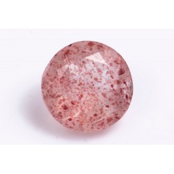 Strawberry quartz 1.79ct 7.9mm round cut