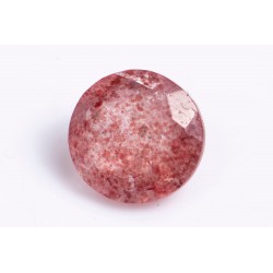 Strawberry quartz 1.76ct 8mm round cut