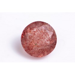 Strawberry quartz 1.95ct 8mm round cut