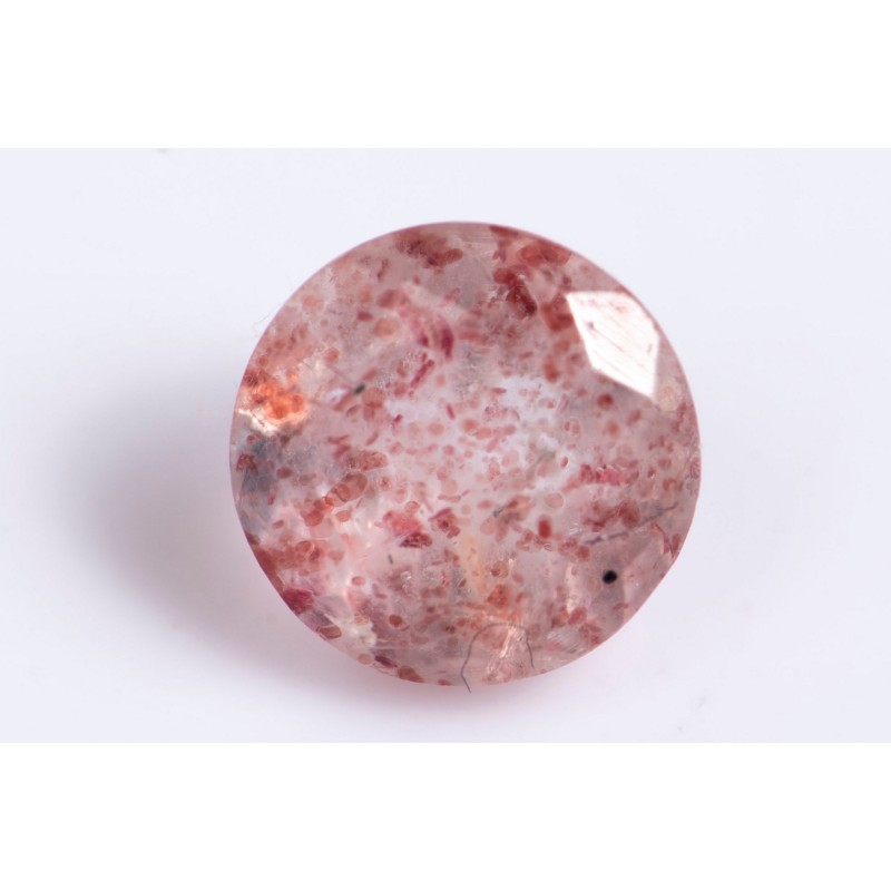 Strawberry quarz 0.94ct 6.1mm round cut