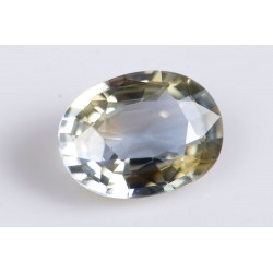 Yellow party sapphire 0.78ct VS heated oval cut