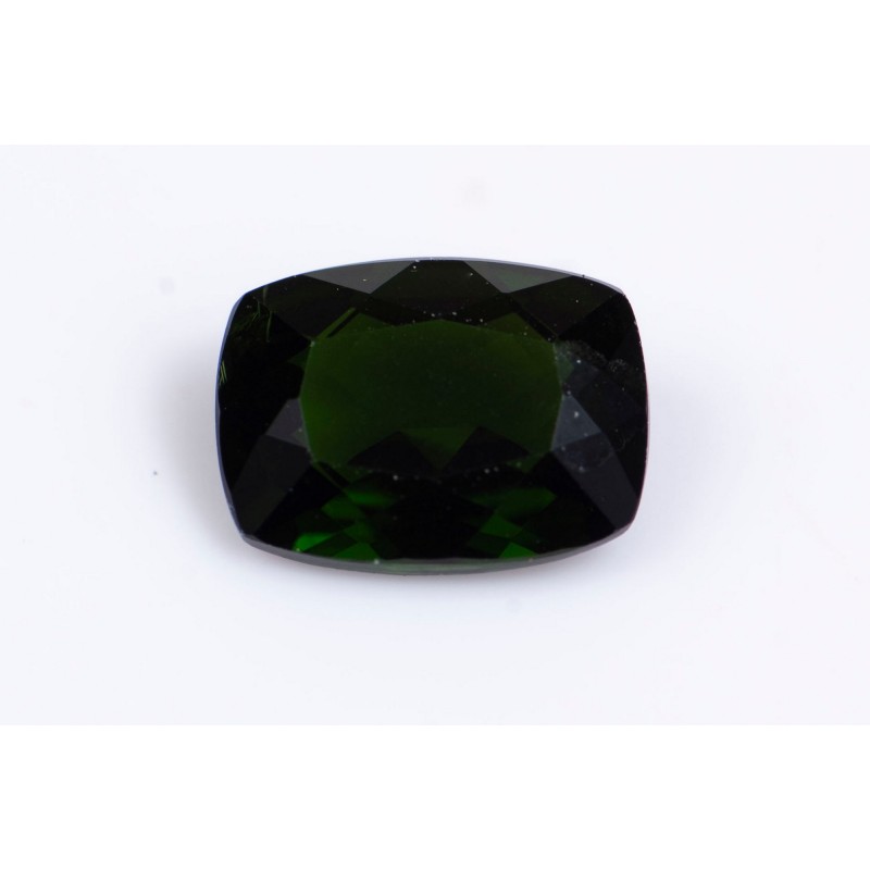 Chrome diopside 0.93ct 7x5mm cushion cut