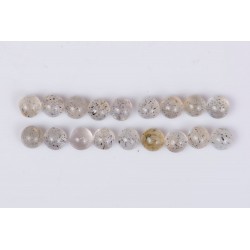 Labradorite 2.5mm round cabochons - price for 20 pieces