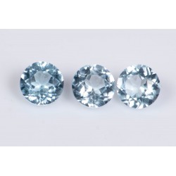 3 pieces sky blue topaz 0.625t 3.5mm round cut