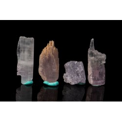 4 pieces kunzite spodumene 16.5g fluorescent