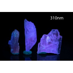 3 pieces pink kunzite spodumene 12.5g fluorescent