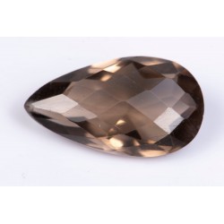 Опушен кварц 10.93ct капка шлифовка