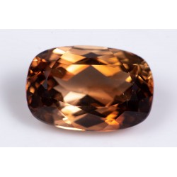 Cognac topaz 15.89ct cushion cut