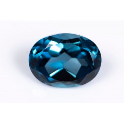 Топаз лондонско синьо 1.71ct 8x6mm овална шлифовка