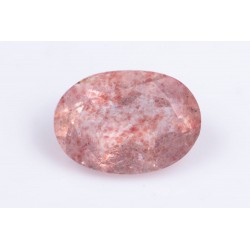 Strawberry quartz 0.72ct 7x5mm oval cut