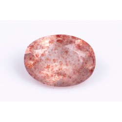 Strawberry quartz 0.72ct 7x5mm oval cut