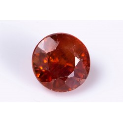 Natural orange zircon 1.128ct 5.5mm round cut