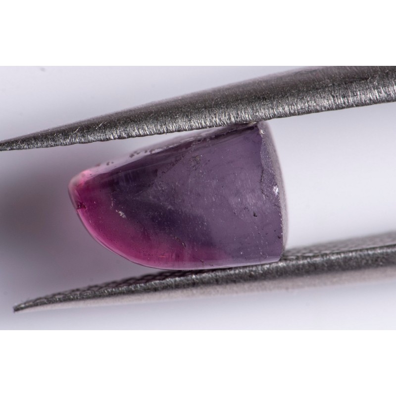 Bi-color purple tourmaline 2.12ct polished tumble