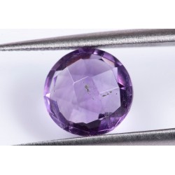 Amethyst 2.43ct 9mm checkers cut