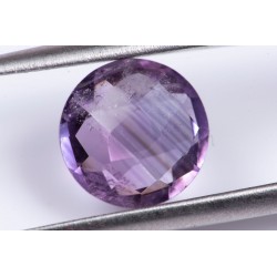 Amethyst 2.56ct 9mm checkers cut