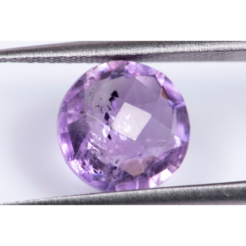 Amethyst 2.28ct 9mm checkers cut