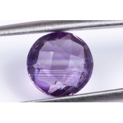 Аметист 2.99ct 9mm шахматна шлифовка