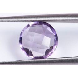 Amethyst 2.31ct 9mm checkers cut