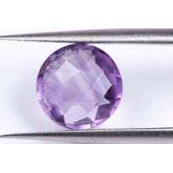 Аметист 2.44ct 9mm шахматна шлифовка