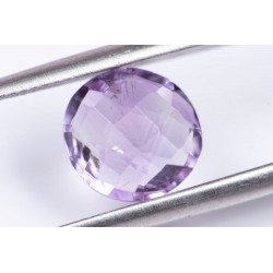 Amethyst 1.98ct 9mm checkers cut