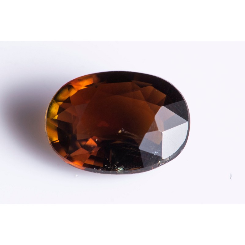 Orange tourmaline 0.95ct oval cut