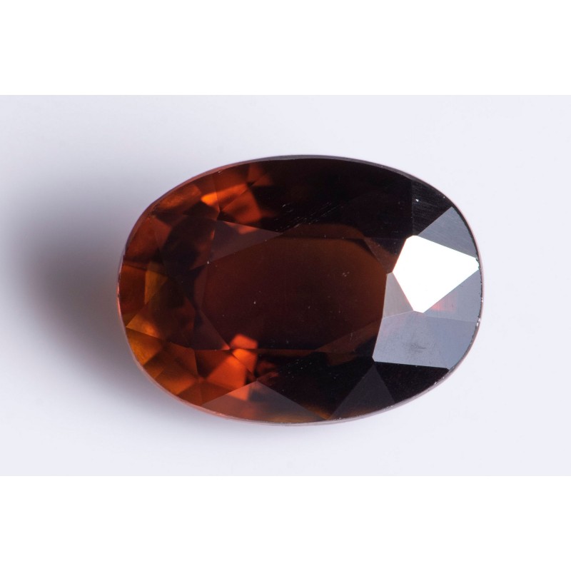 Orange tourmaline 1.36ct oval cut