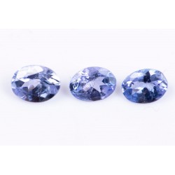 3 pieces tanzanite 0.46ct 4x3mm oval cut