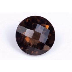 Опушен кварц 5.54ct 12mm кръгла шлифовка