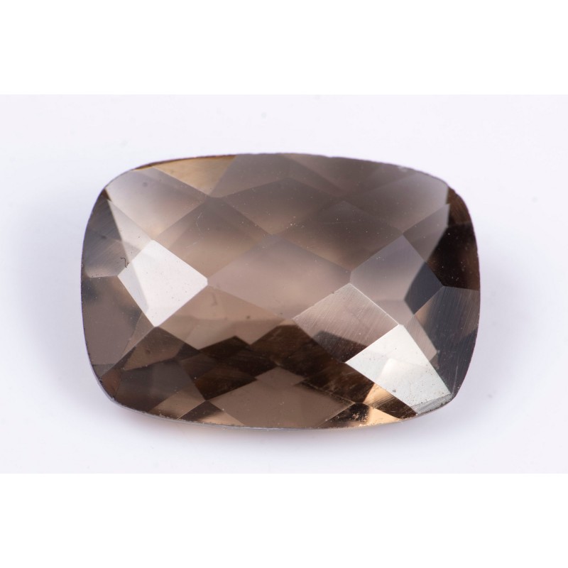 Опушен кварц 4.71ct cushion шлифовка