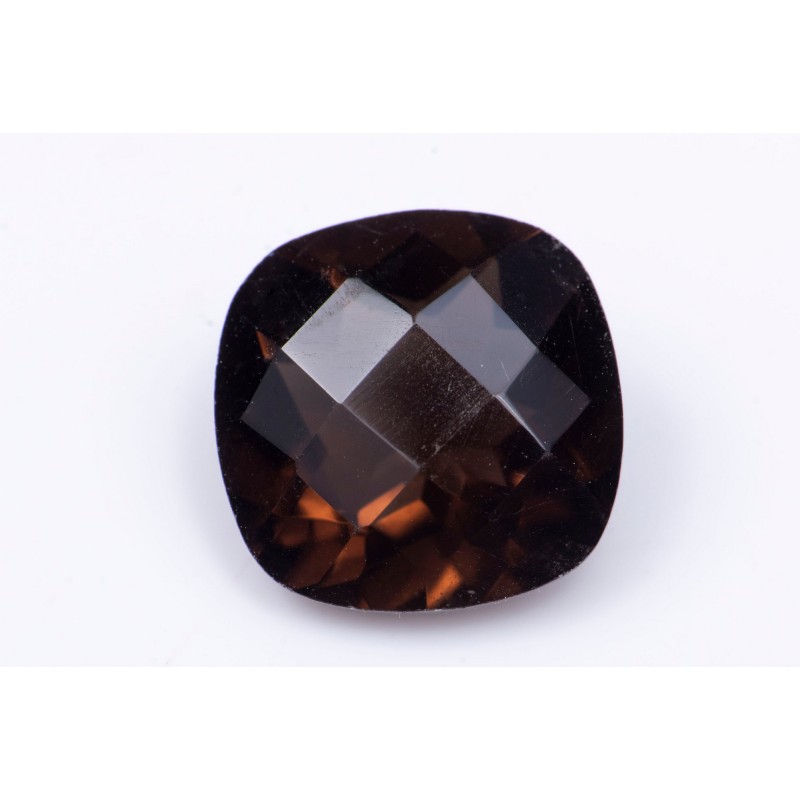 Smokey quartz 3.45ct cushion cut