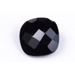 Опушен кварц 3.07ct cushion шлифовка