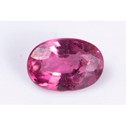 Rubellite pink tourmaline 0.53ct oval cut