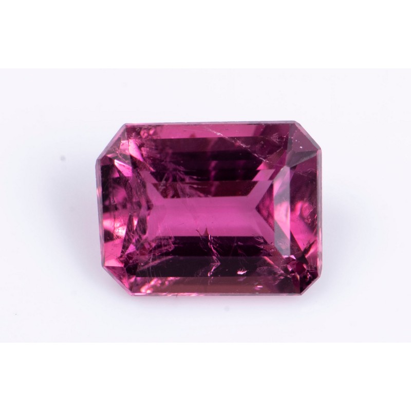 Rubellite pink tourmaline 0.54ct octagon cut