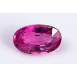 Rubellite pink tourmaline 0.82ct oval cut