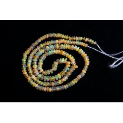 Ethiopian opal beads string 31.8ct 40cm drilled beads