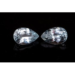 Pair of white topaz...