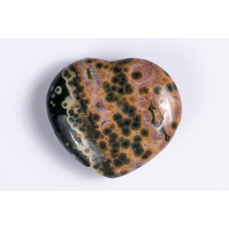 Ocean jasper heart 7.1g 22.5mm