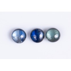 3 pieces blue sapphire 1.07ct round cabochon