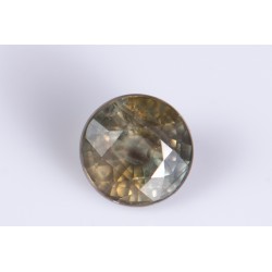 Greenish blue sapphire 0.46ct 3.8mm round cut heated