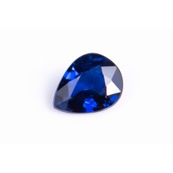 Blue untreated sapphire 0.27ct VVS teardrop cut