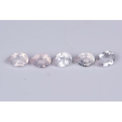 5 pieces rose quartz 1.96ct teardrop cut