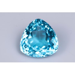 Big blue topaz 17.69ct trillion cut