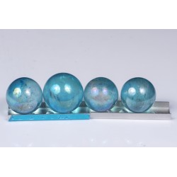 Blue aura quartz sphere - price for 1 piece