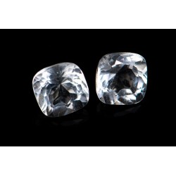 Чифт хиалитен опал 1.09ct 5mm cushion шлифовка