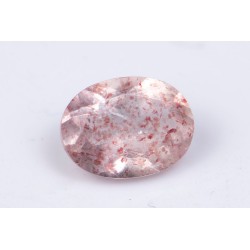 Strawberry quartz 1.25ct 8x6mm oval cut