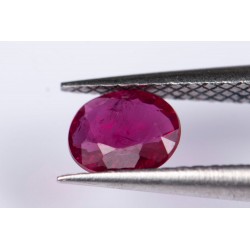 Ruby 0.34ct heated only oval cut